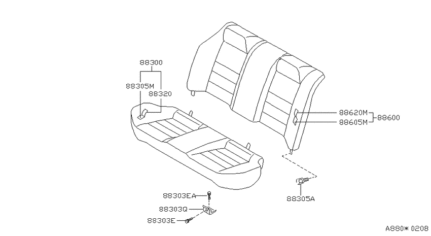 Rear seat