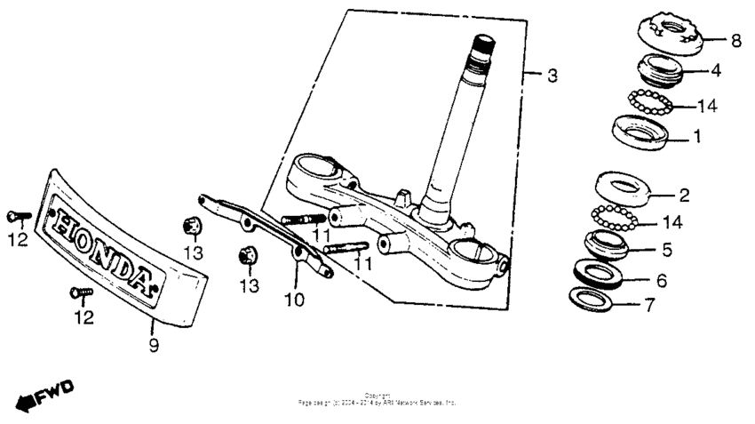 Steering stem