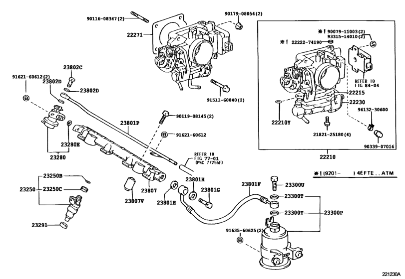 Fuel Injection System for 1992 - 1996 Toyota STARLET EP85 | Japan sales ...