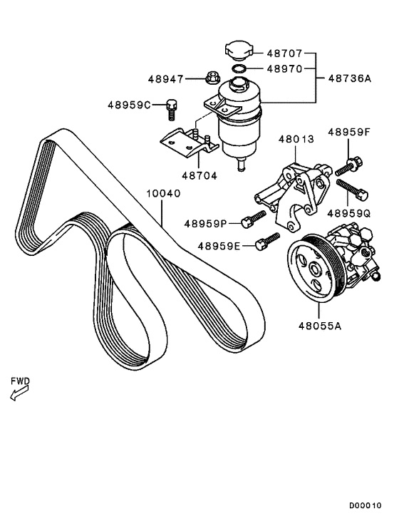 Power steering oil pump