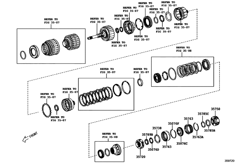 Planetary Gear, Reverse Piston & Counter Gear(Atm)