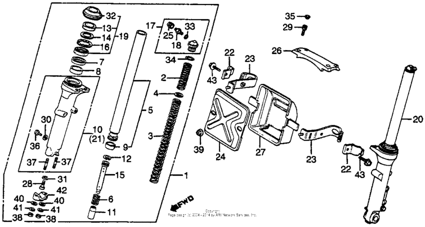 Front shock absorber