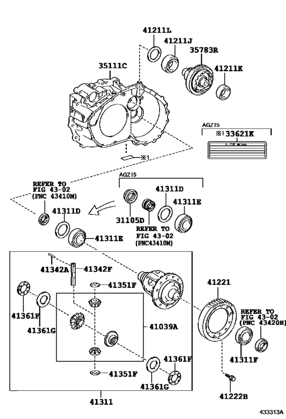 Front Axle Housing & Differential