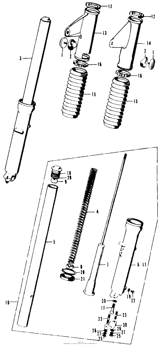 Front shock absorber