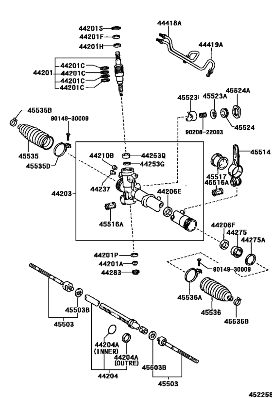Front Steering Gear & Link
