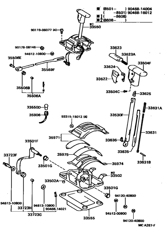 Shift Lever & Retainer