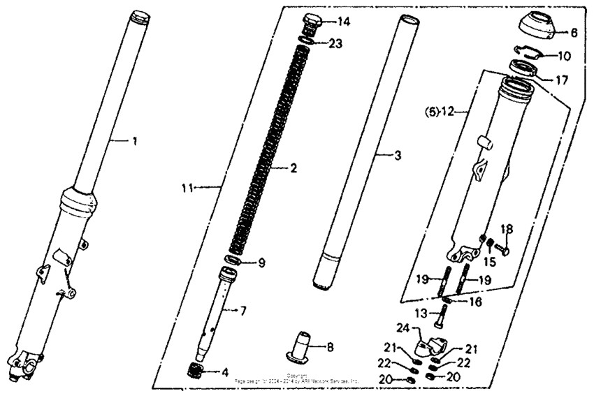 Front shock absorber
