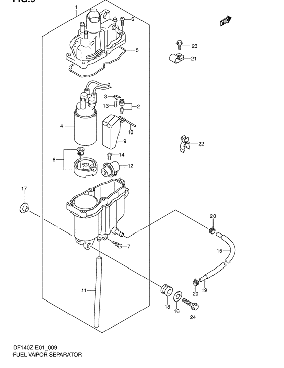 Fuel vapor separator