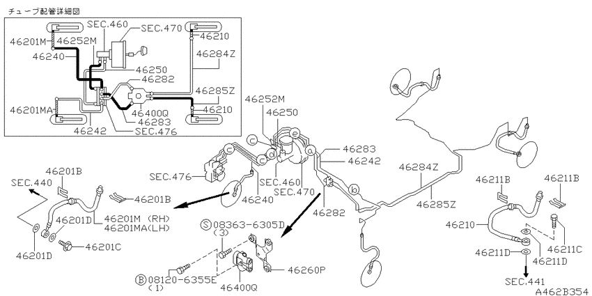 Brake piping & control