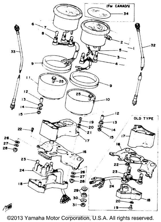 Speedometer & tachometer
