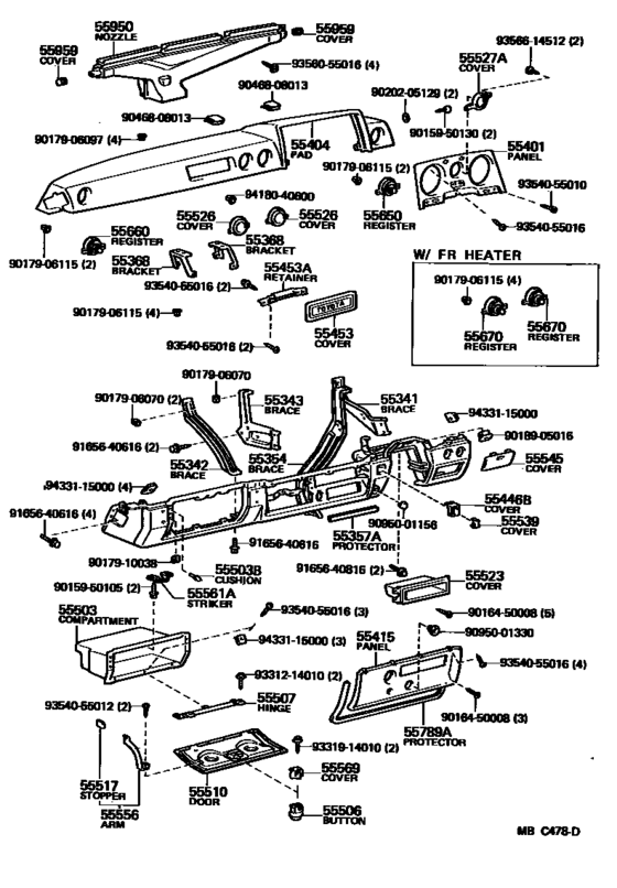 Instrument Panel & Glove Compartment