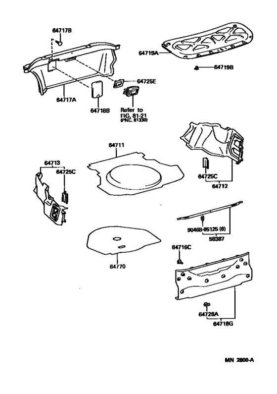Package Tray Panel & Luggage Compartment Mat