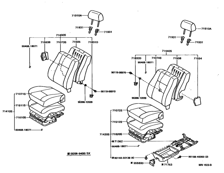 Front Seat & Seat Track