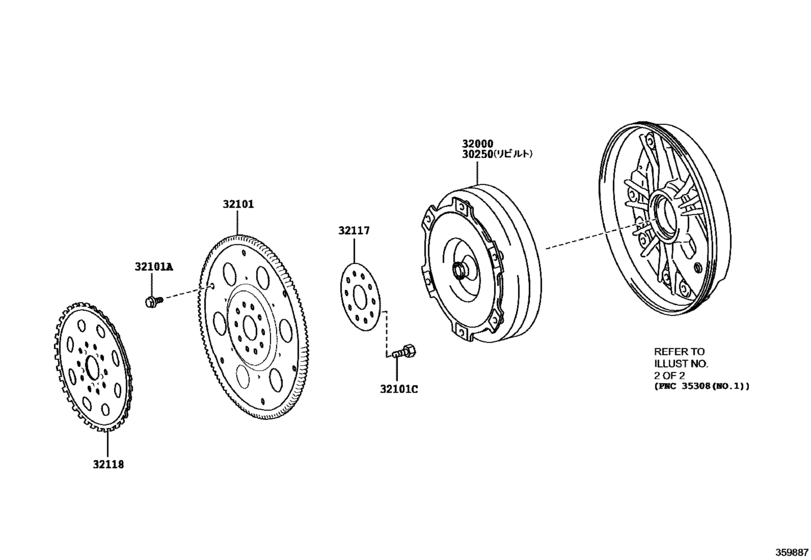 Torque Converter, Front Oil Pump & Chain (Atm)