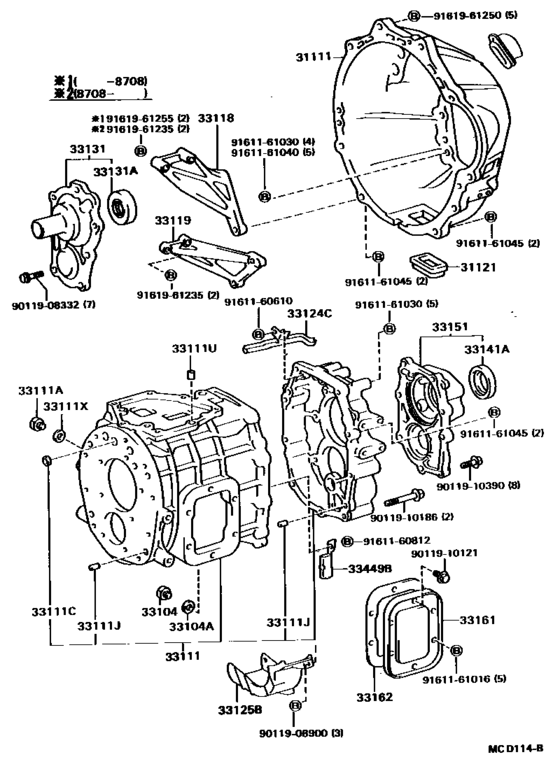 Clutch Housing & Transmission Case (Mtm)