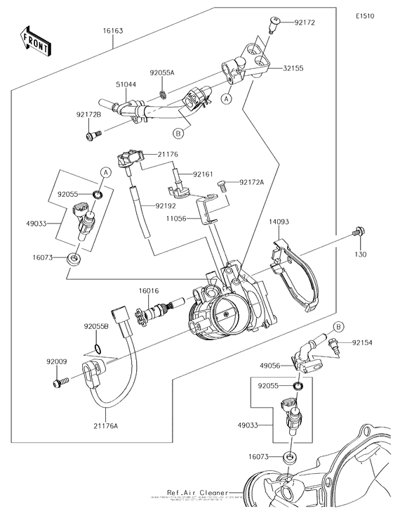 Throttle for 2018 Kawasaki KX250/ KX252 USA sales region, , 16132098