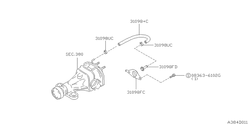 Breather piping     (for fr unit)