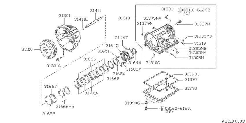 Torque converter,housing & case