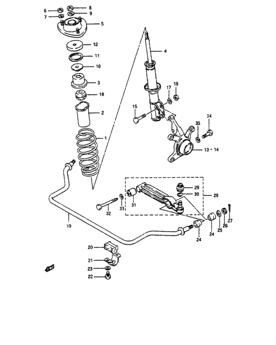 Front suspension for Suzuki ALTO/ASTAR/CELERIO SS40T Pacific sales