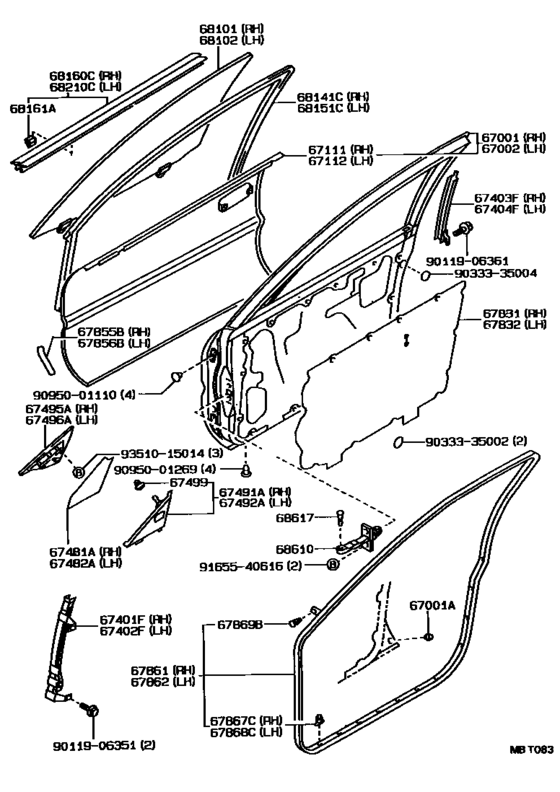 Front Door Panel & Glass