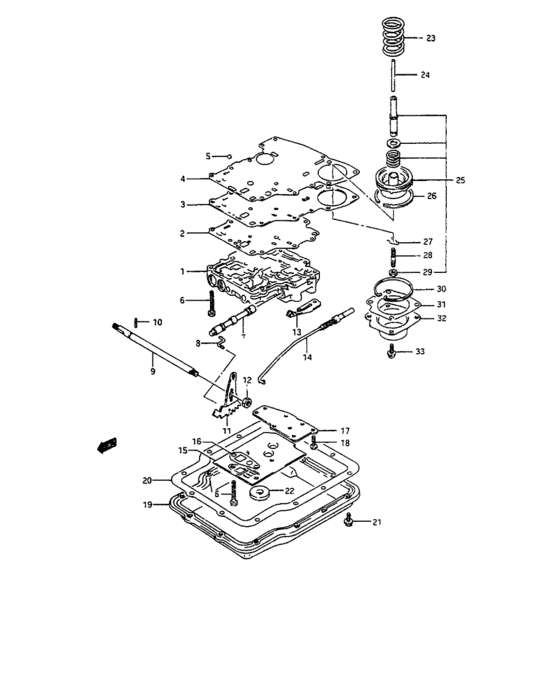 3at valve and oil pan