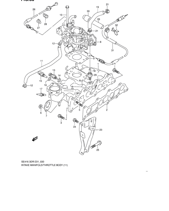 Intake manifold and throttle body