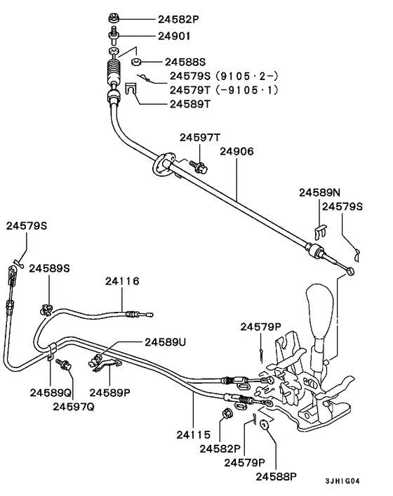 A/t floor shift linkage
