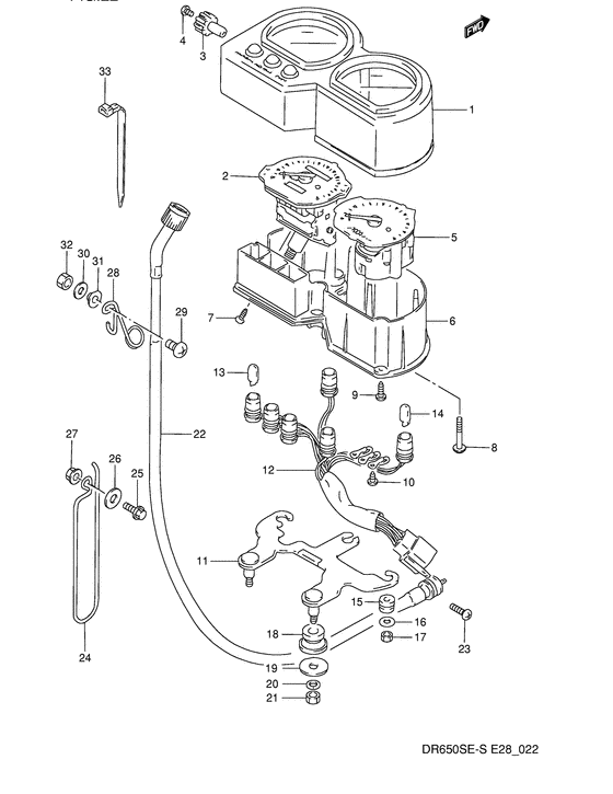 Speedometer - tachometer