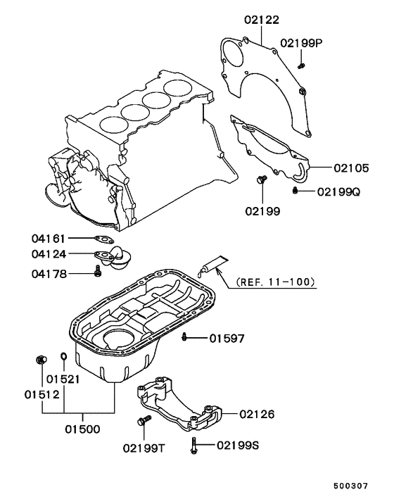 Cover,rear plate & oil pan