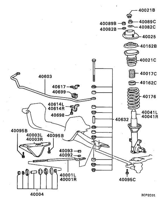 Front susp strut & spring