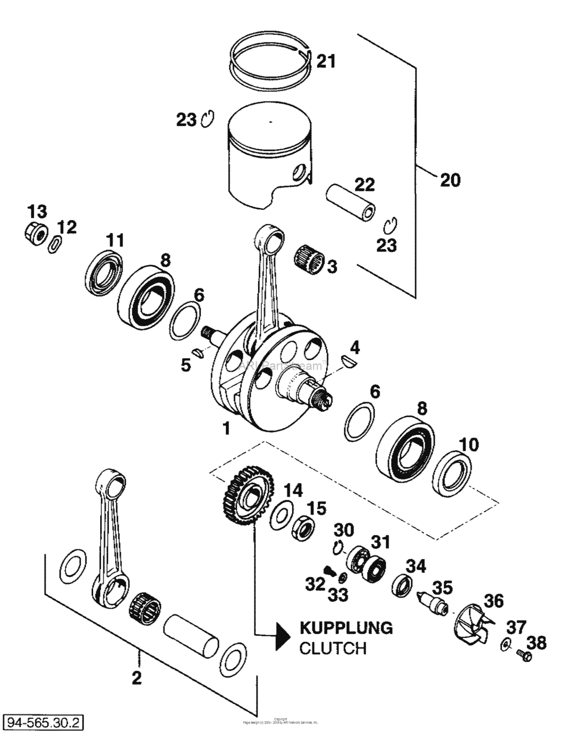 Crankshaft, Piston