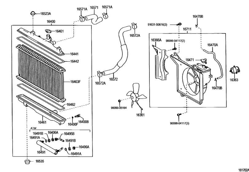 Radiator & Water Outlet