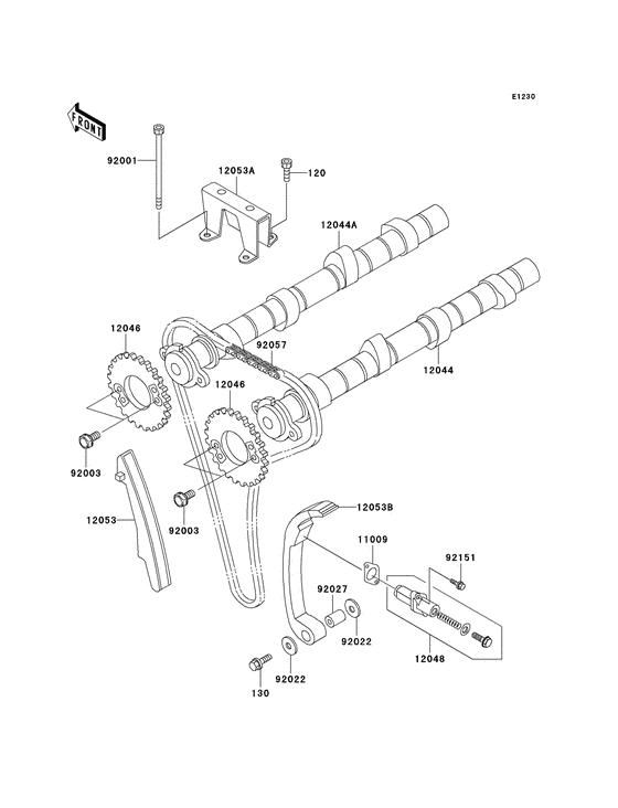 Camshaft/tensioner