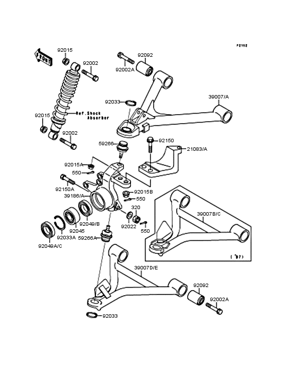 Front suspension