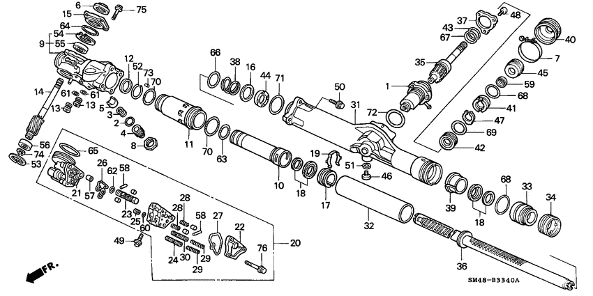 P.s. gear box components