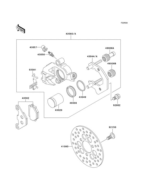 Front brake(ksf250-a18)