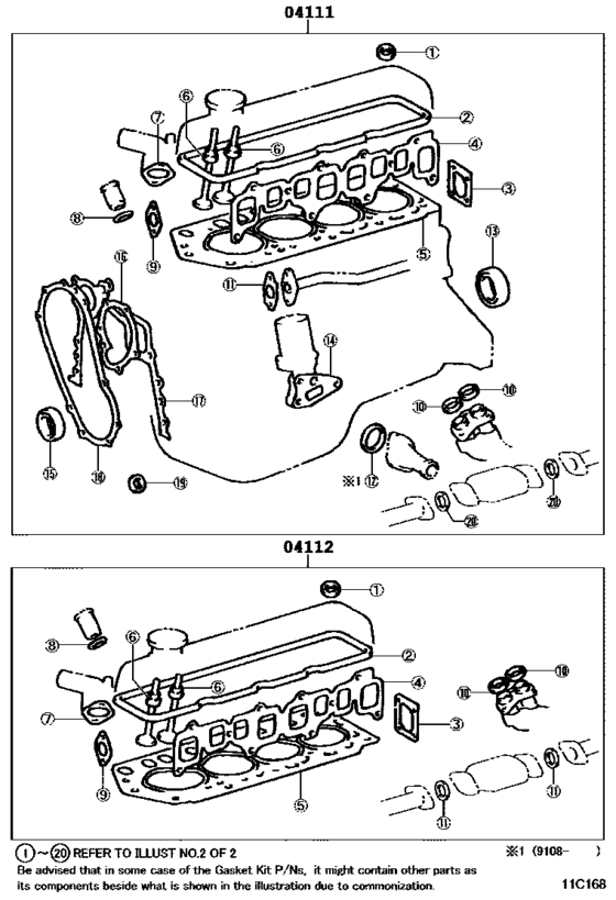 Engine Overhaul Gasket Kit