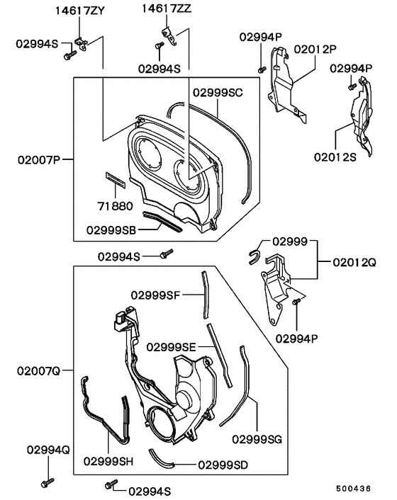 Cover,rear plate & oil pan