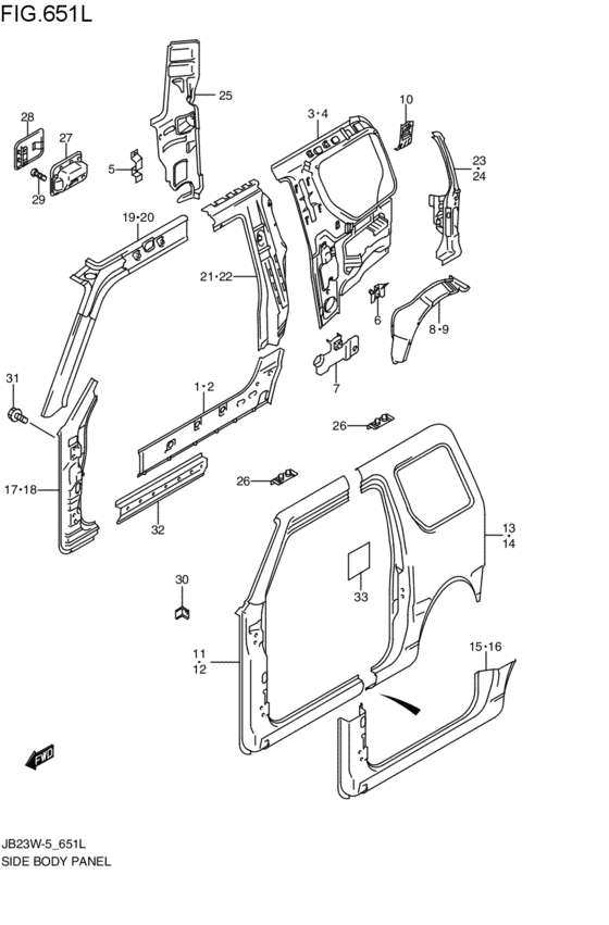 side body panel