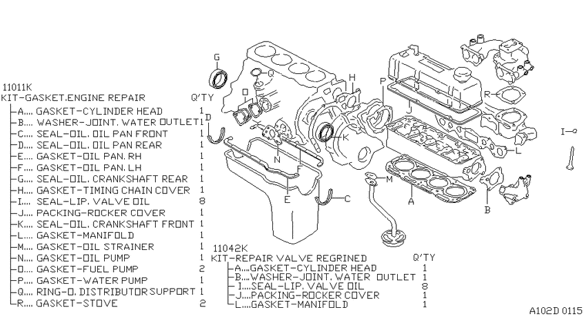 Engine gasket kit
