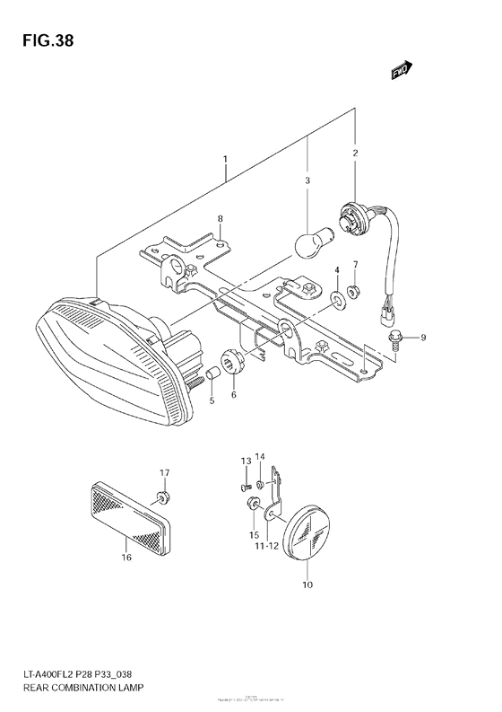 Rear Combination Lamp (Lt-A400F E28)