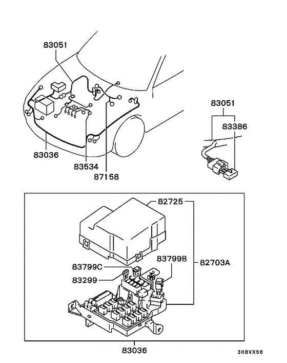 Wiring & attaching parts
