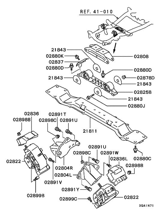 Engine mounting & support