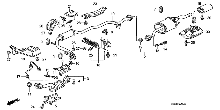 Exhaust pipe/silencer