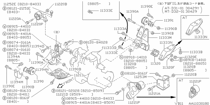 engine & transmission mounting