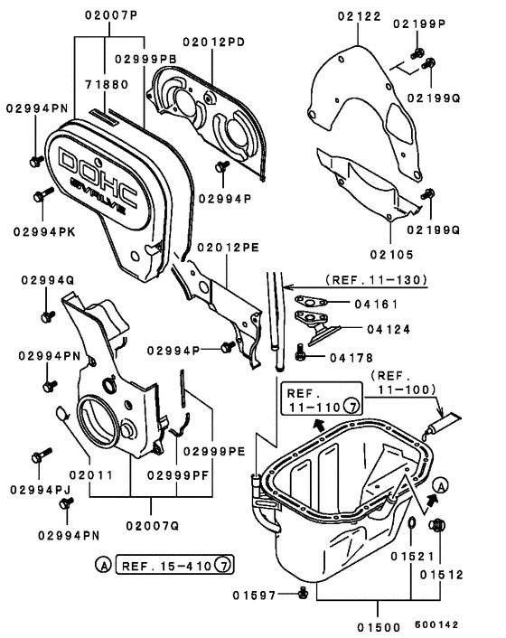 Cover,rear plate & oil pan