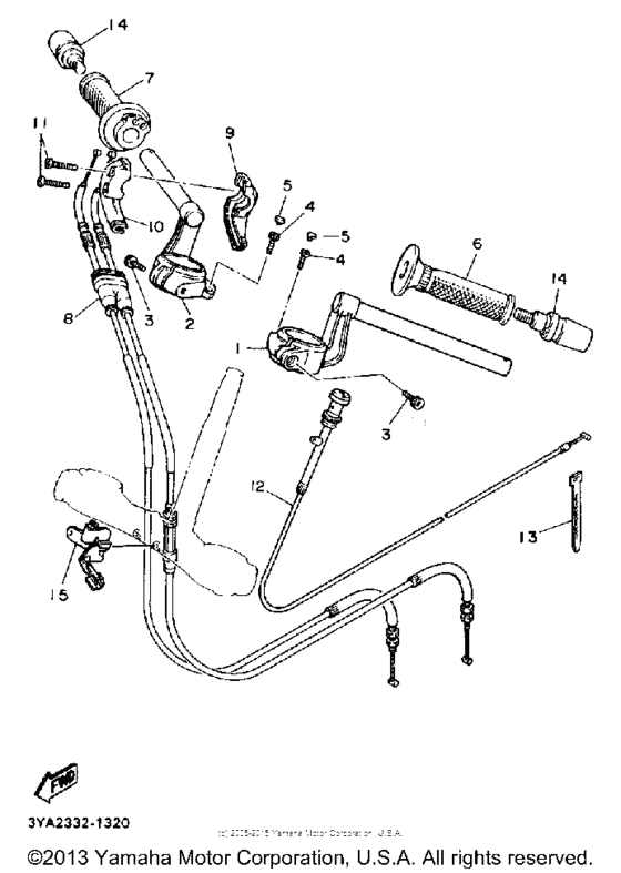 Handlebar cable