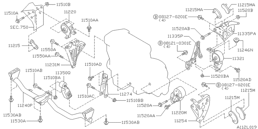 Engine & transmission   mounting