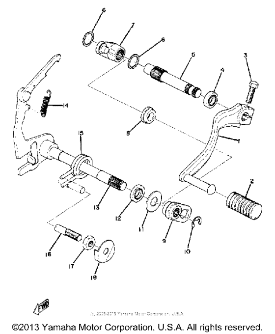 Shift shaft