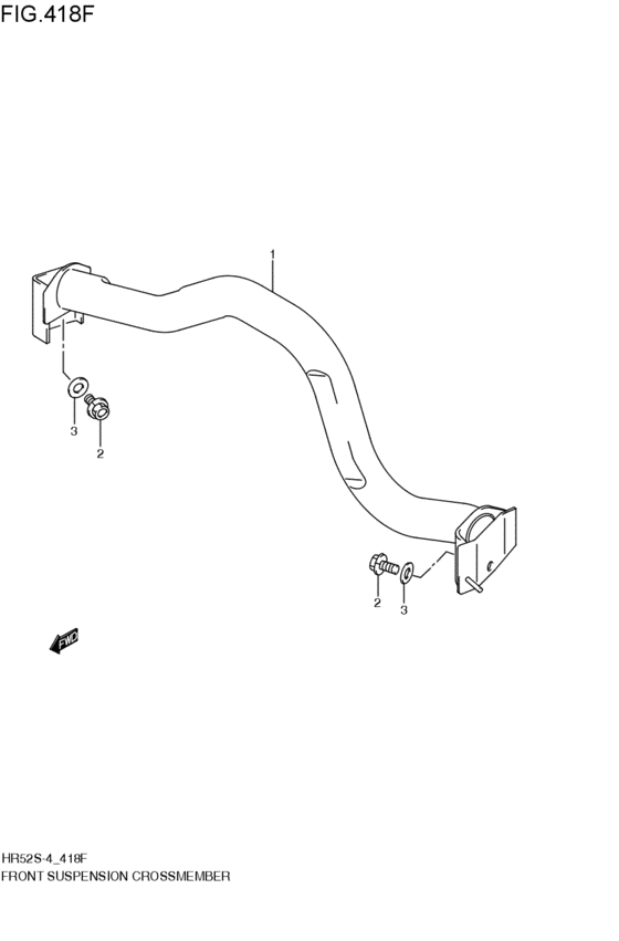 front suspension cross member